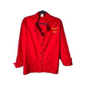 Murray’s Cheese Red Chef Coat Jacket FAME‎ MEDIUM “We Know Cheese” Uniform